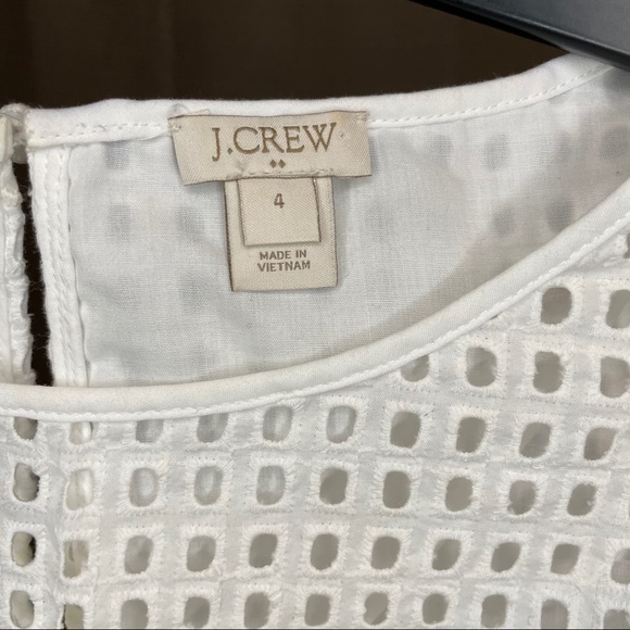 White J Crew Factory Dress Size 4 - Picture 3 of 8